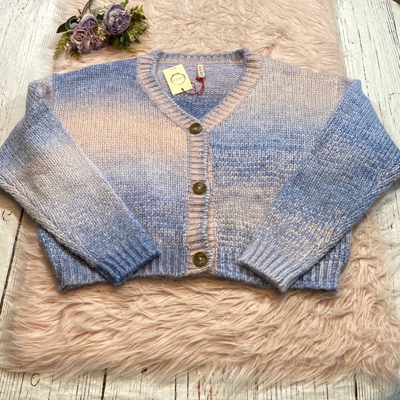 NWT RAGA Alicia Knit Ombre Button Front Cardigan sz 2X - Picture 2 of 12